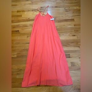 Old Navy Vibrant Coral Maxi Dress